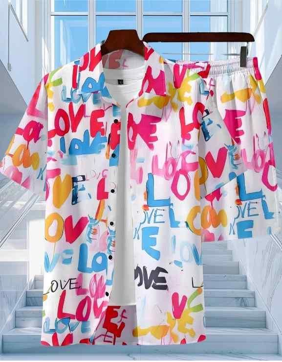 Holi Splash Love Co-ord Set for Men | Limited Festive Drop