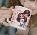 "Happy Valentine’s Day My Love" Premium Ceramic Mug – Cute Couple Edition